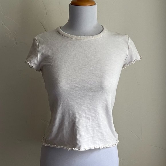 Madewell Baby Tee in Bright Ivory - Picture 1 of 8